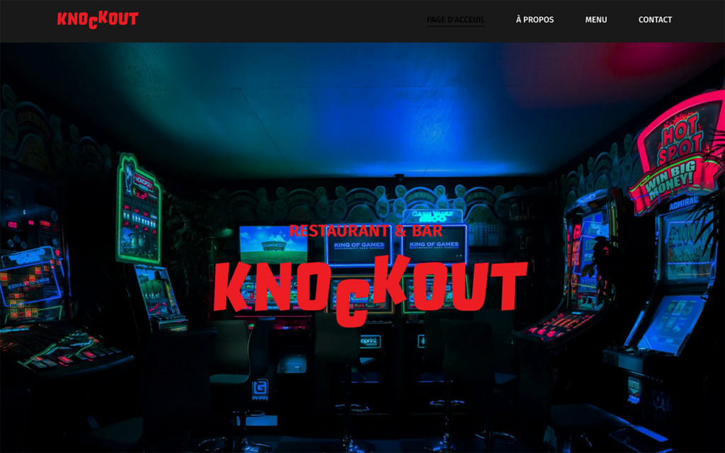 Responsive website for restaurant/bar