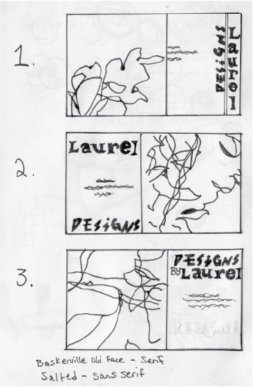 Sketches for a business card